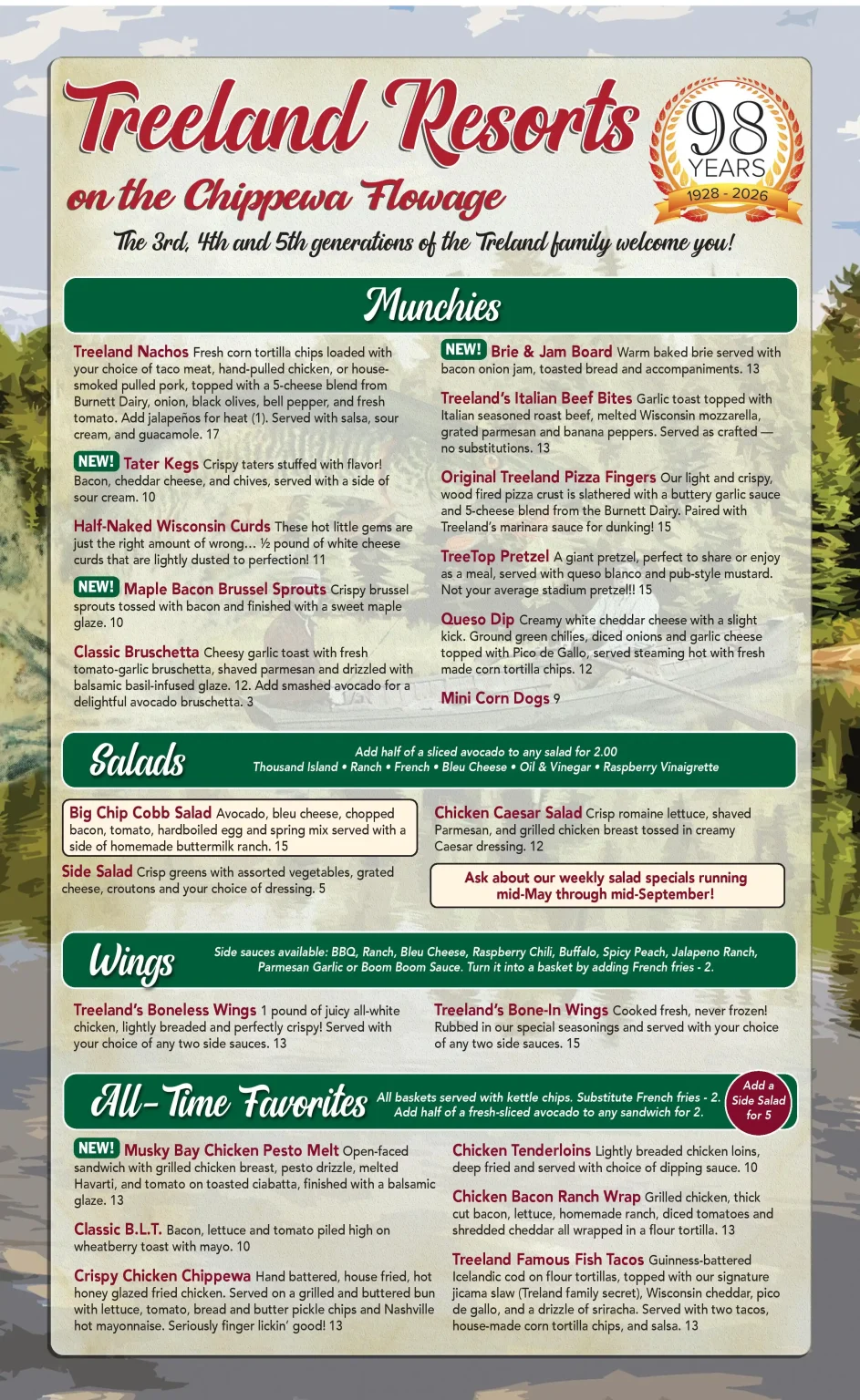 Treeland Menu-2026